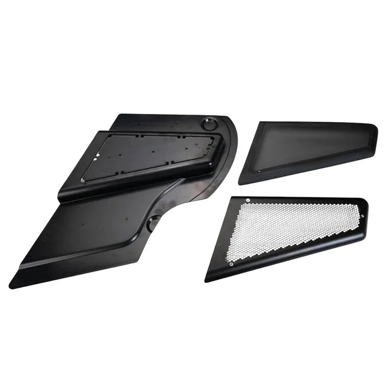 American Hard Bag Modular Bass System with Velocity 10" Subwoofers for 24-Up H-D Touring Baggers