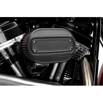 KODLIN USA OVAL AIR CLEANER KIT - BLACK - M8