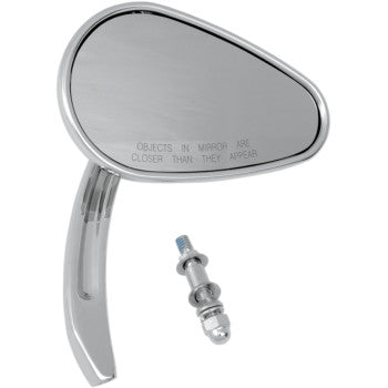 DRAG SPECIALTIES Mirror - Side View - Teardrop - Chrome - Right
