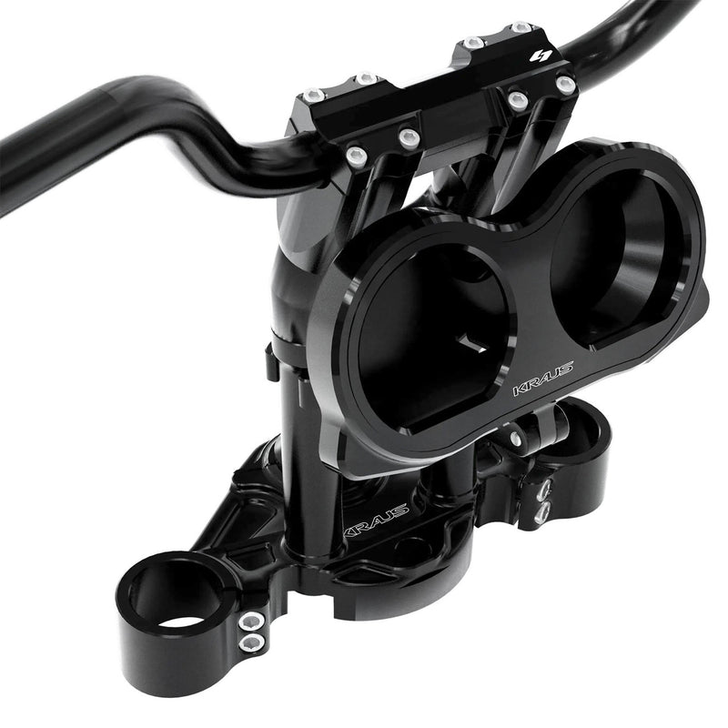 KRAUS MOTO Wolf One 10" Pro T-Bar Kit - LUX Gauge Face for 2015-2023 Harley Road Glide