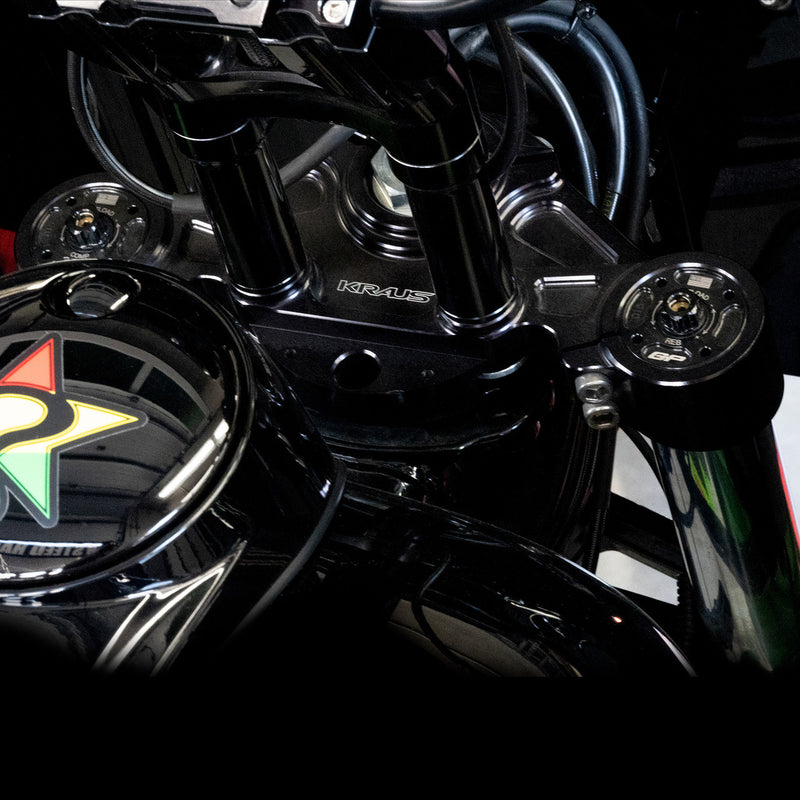 KRAUS MOTO Wolf One 10" Pro T-Bar Kit - LUX Gauge Face for 2015-2023 Harley Road Glide