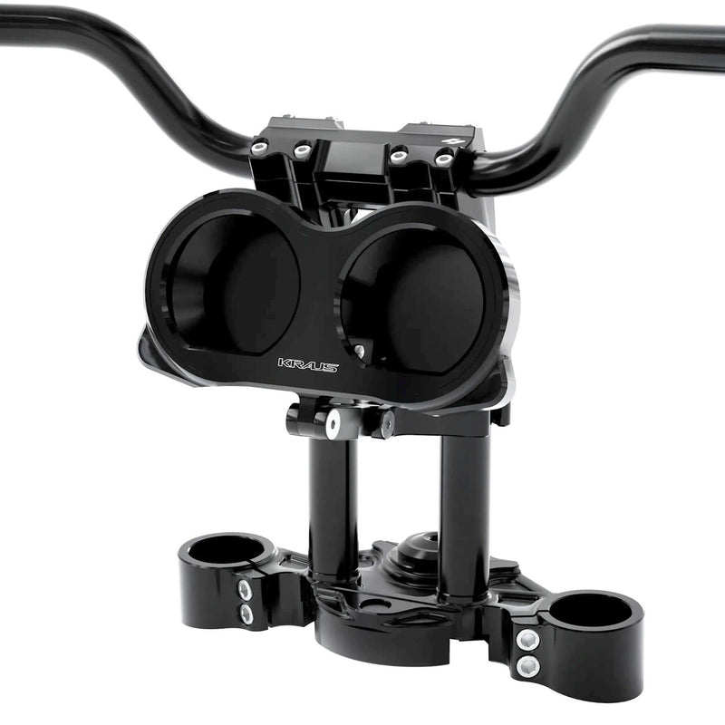 KRAUS MOTO Wolf One 10" Pro T-Bar Kit - LUX Gauge Face for 2015-2023 Harley Road Glide