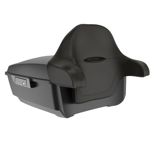 ADVANBLACK Rushmore King Tour Pack Pak w/ Black Latch / Hinges For '97-'25 Harley Touring / Softail - Unpainted