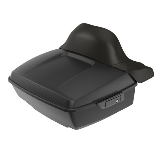 ADVANBLACK Rushmore King Tour Pack Pak w/ Black Latch / Hinges For '97-'25 Harley Touring / Softail - Unpainted