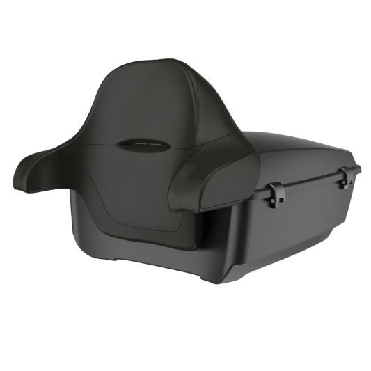 ADVANBLACK Rushmore King Tour Pack Pak w/ Black Latch / Hinges For '97-'25 Harley Touring / Softail - Unpainted