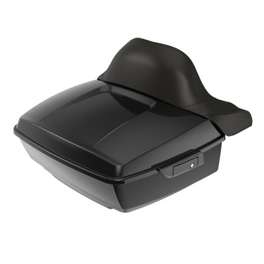 ADVANBLACK Rushmore King Tour Pack Pak w/ Black Latch / Hinges For '97-'25 Harley Touring / Softail - Vivid Black