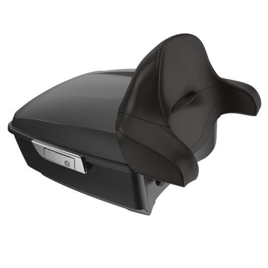 ADVANBLACK Rushmore King Tour Pack Pak w/ Chrome Latch / Hinges For '97-'25 Harley Touring / Softail - Vivid Black