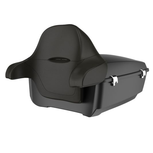 ADVANBLACK Rushmore King Tour Pack Pak w/ Chrome Latch / Hinges For '97-'25 Harley Touring / Softail - Vivid Black