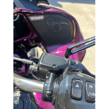 KODLIN USA Master Cylinder Cover - Front - Black - Touring '23-'25