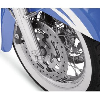 KLOCK WERKS Axle Kit - Flush Mount - Front - Black w/Polished End Caps - 1" / 25.4 mm