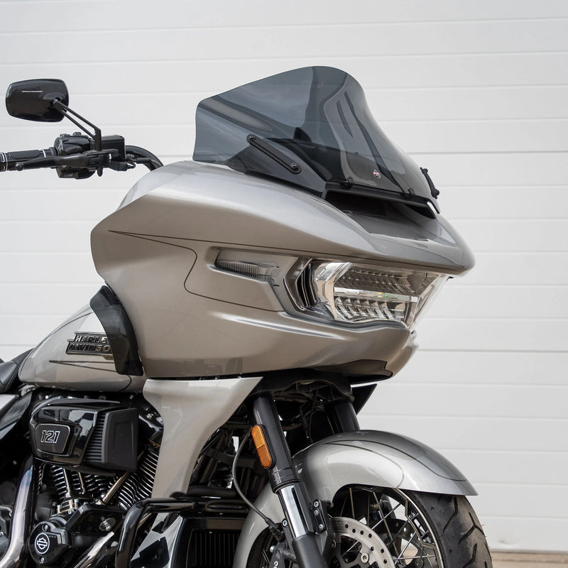 KLOCKWERKS - Pro Touring Flare™ Windshield Flare™ Windshield - 12" - Dark Smoke - 23.5-24 ROAD GLIDE