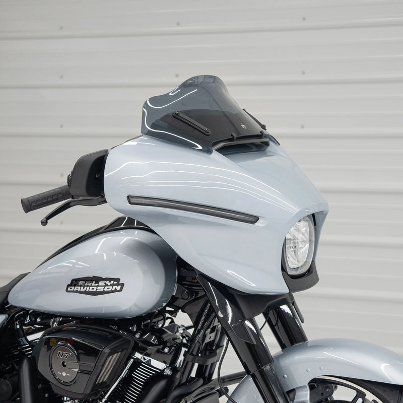KLOCK WERKS Flare* Windshield - 8" - Dark Smoke - 2024 Street Glide