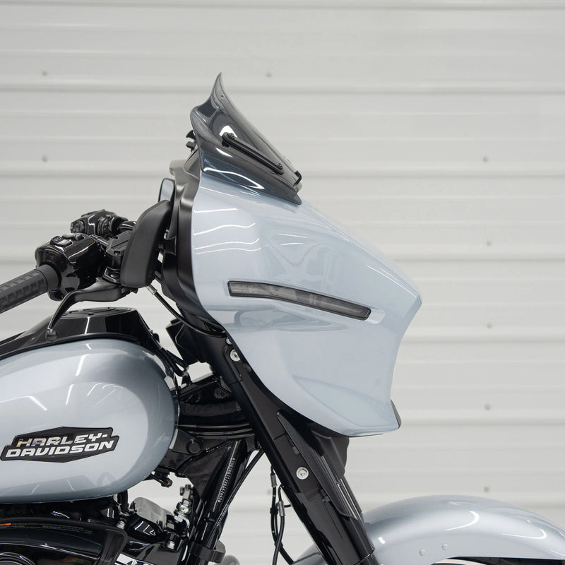 KLOCK WERKS Flare* Windshield - 8" - Dark Smoke - 2024 Street Glide