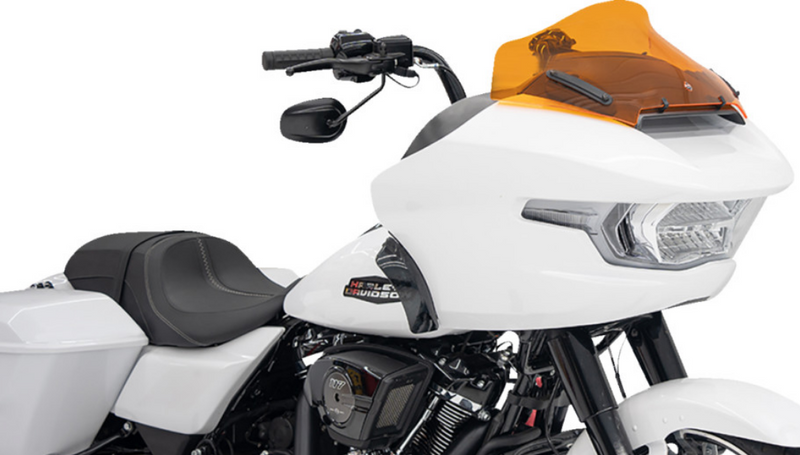 KLOCK WERKS Kolor Flare* Windshield - 10" - Orange - '23.5-UP Road Glide