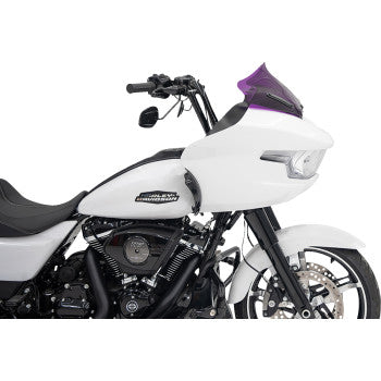 KLOCK WERKS Kolor Flare* Windshield - 10" - Purple - '23.5-UP Road Glide