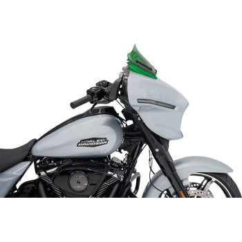KLOCK WERKS Kolor Flare* Windshield - 8" - Green - '23.5-UP Street Glide