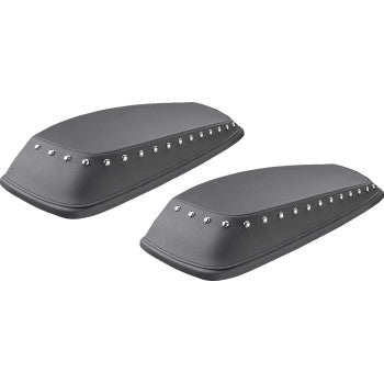 SADDLEMEN Saddlebag Lid Cover Set - Plain / Smooth with Chrome Studs - Touring '14-'23
