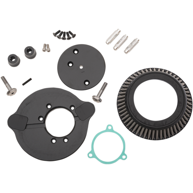 LA CHOPPERS Air Cleaner Assembly without Cover - Black