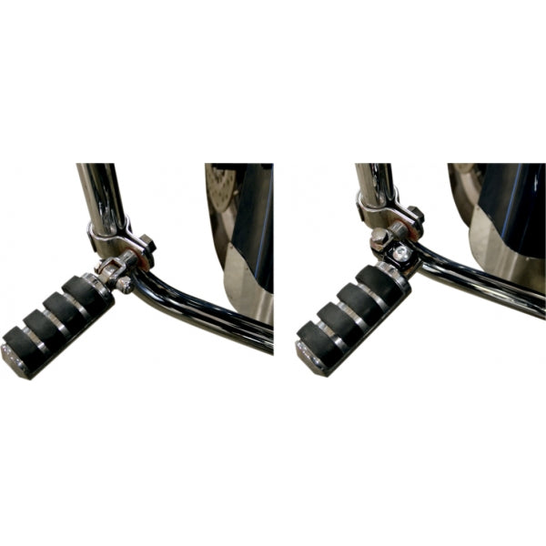 LA CHOPPERS FOOTPEG RELOCATION CLEVIS KIT CHROME UNIVERSAL
