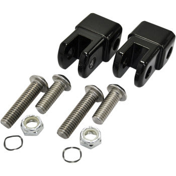 LA CHOPPERS Early-style Male Foot Peg Adapters - Black