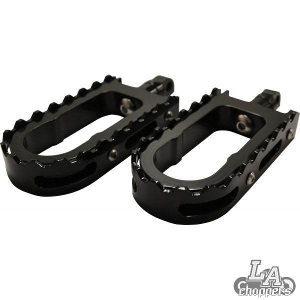 LA CHOPPERS FOOTPEGS BMX STYLE BLACK/ BLACK