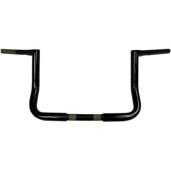 LA CHOPPERS 1-1/4" Twin Peaks Touring Handlebar - 10" - Black - FLH '96-'22