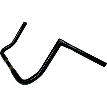 LA CHOPPERS 1-1/4" Twin Peaks Touring Handlebar - 12" - Black - FLH '96-'22