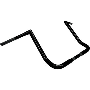 LA CHOPPERS 1-1/4" Twin Peaks Touring Handlebar - 14" - Black - FLH '96-'22
