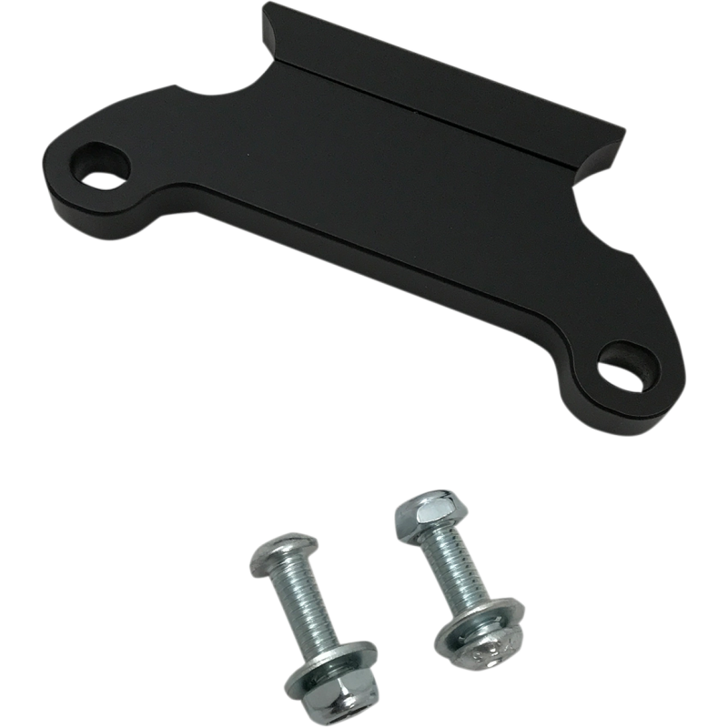 LA CHOPPERS T-Bar Gauge Mount Kit - Flat Black - 1.25" Diameter