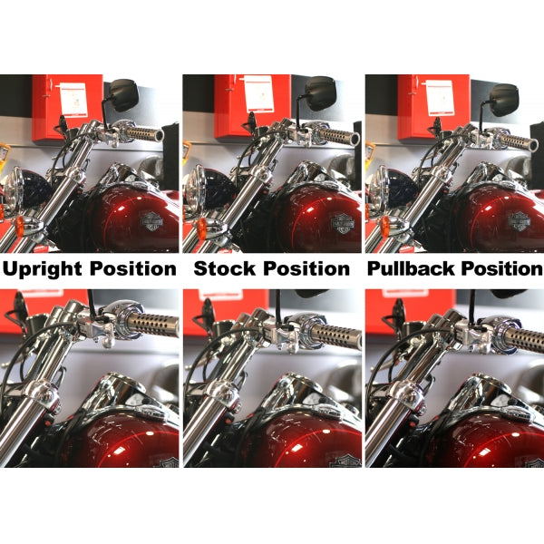 LA CHOPPERS - 5 DEGREE-TRIPLE TREE RISER ANGLE ADAPTERS
