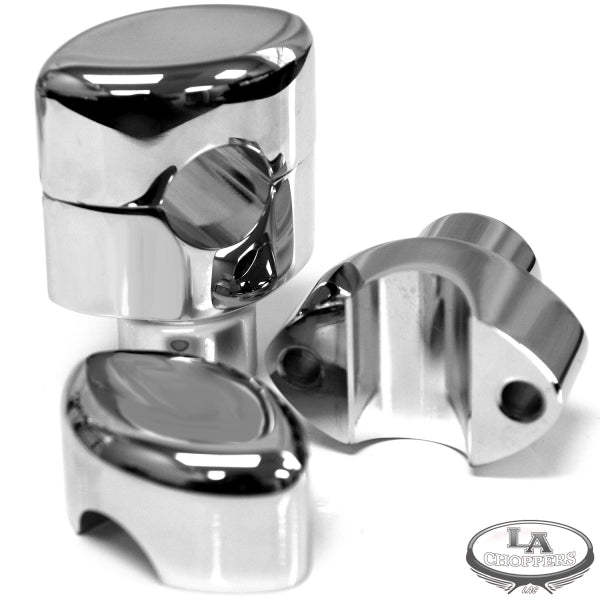 LA CHOPPERS - RISERS SMOOTH FOR 1" HANDLEBARS 1.5" RISE