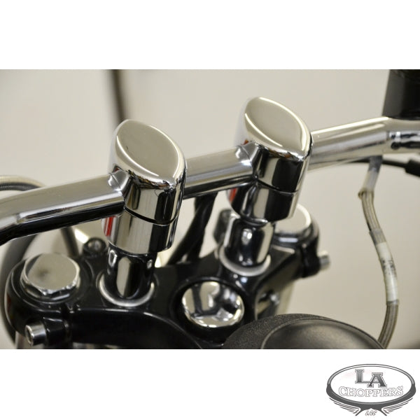 LA CHOPPERS - RISERS SMOOTH FOR 1" HANDLEBARS 3" RISE