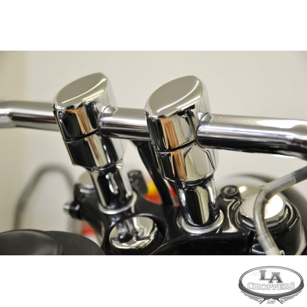 LA CHOPPERS - RISERS SMOOTH FOR 1" HANDLEBARS 3" RISE