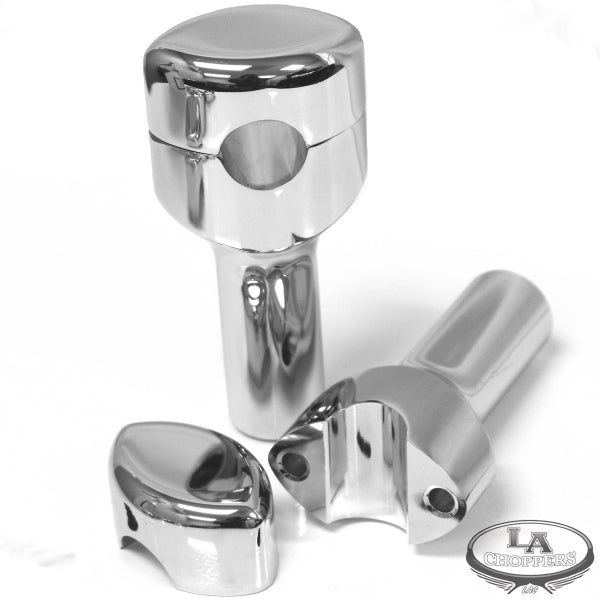 LA CHOPPERS - RISERS SMOOTH FOR 1" HANDLEBARS 4" RISE