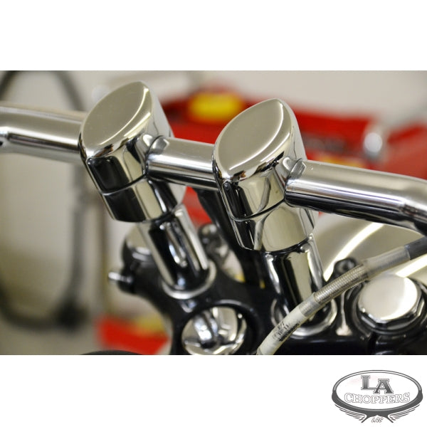 LA CHOPPERS - RISERS SMOOTH FOR 1" HANDLEBARS 4" RISE