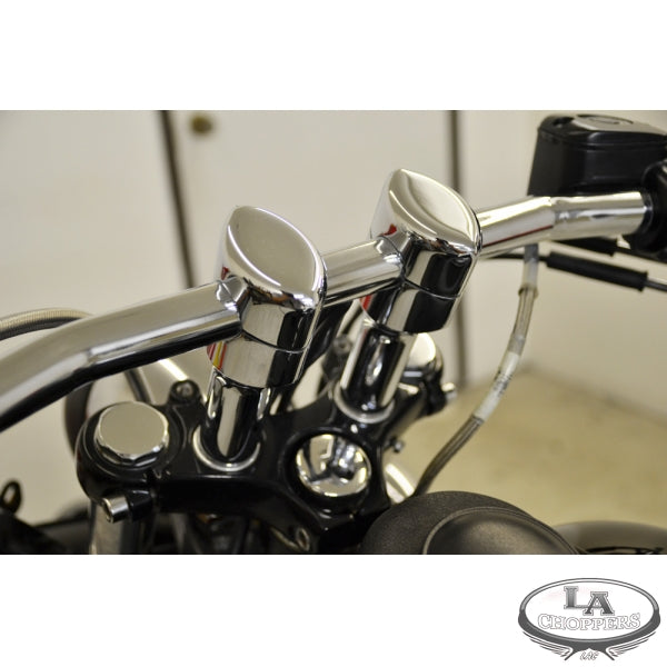 LA CHOPPERS - RISERS SMOOTH FOR 1" HANDLEBARS 4" RISE