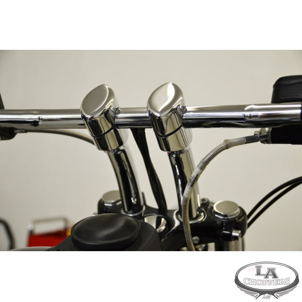 LA CHOPPERS - RISERS SMOOTH FOR 1" HANDLEBARS 5.5" CURVED RISE