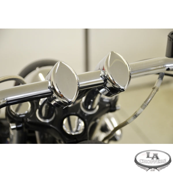 LA CHOPPERS - RISERS SMOOTH FOR 1" HANDLEBARS 5.5" CURVED RISE