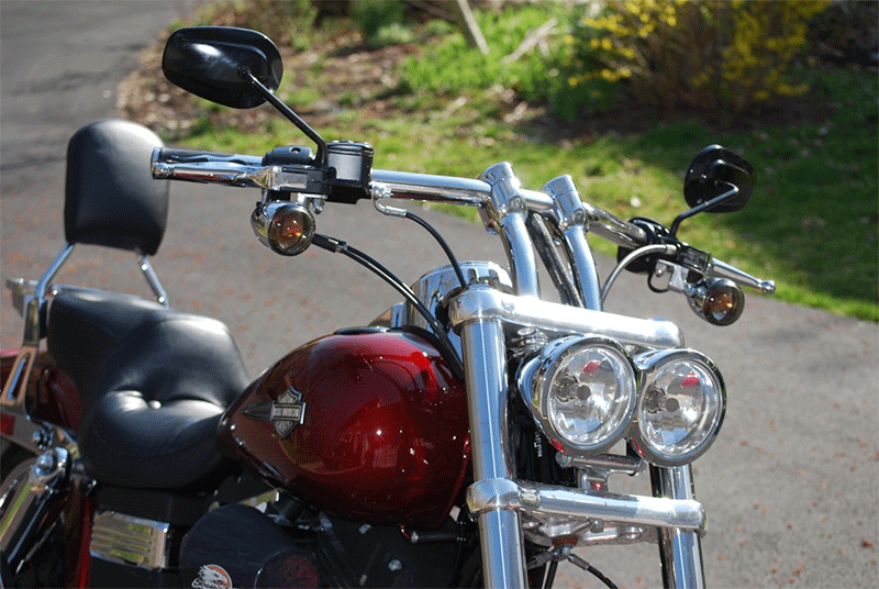 LA CHOPPERS - MOHAWK HEFTY RISERS FOR 1 1/4" HANDLEBARS 5.5" CURVED