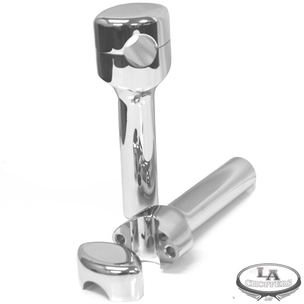 LA CHOPPERS - HEFTY RISERS SMOOTH FOR 1 1/4" HANDLEBARS 6" RISE