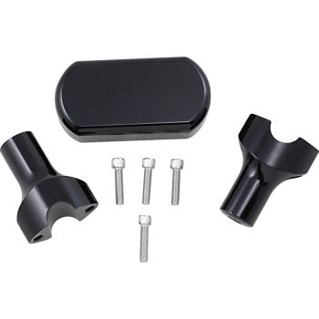 LA CHOPPERS Solid Riser & Top Clamp Kit for 1" Handlebars - 3-Piece