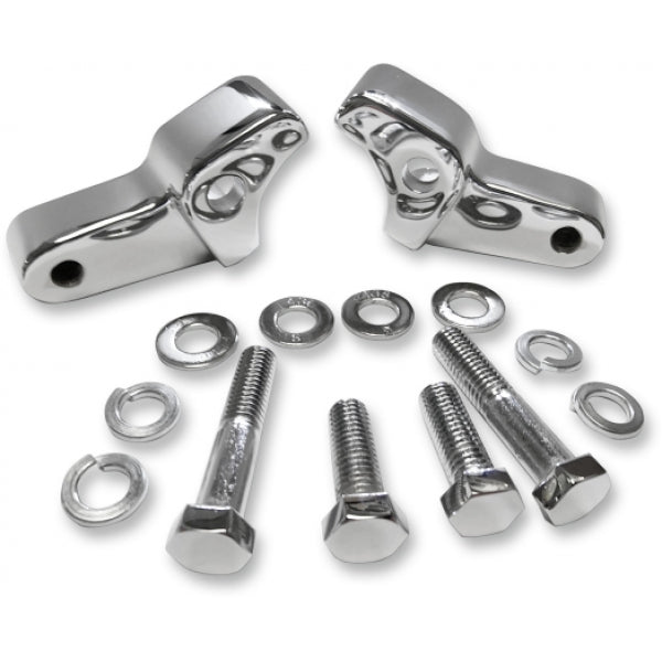 LA CHOPPERS REAR LOWERING KIT -25,4 MM (1") / NATURAL-CHROME / STEEL FOR 2018 - 2022 TOURING