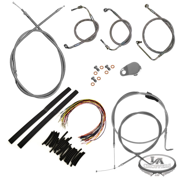 LA CHOPPERS - CABLE AND BRAKE LINE KIT FOR BEACH BARS