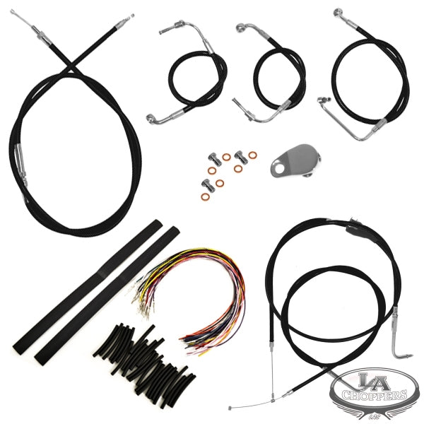 LA CHOPPERS - CABLE AND BRAKE LINE KIT FOR 18"-20" APE HANGERS