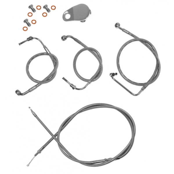 LA CHOPPERS - CABLE AND BRAKE LINE KIT FOR 18"-20" APE HANGERS