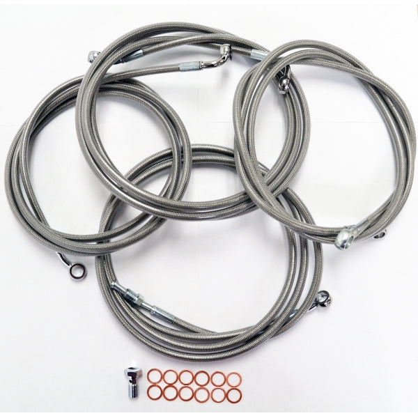 20 Pack Of 6-Inch Chrome-Plated Zip Ties For Cables, Hoses & Wiring (Motorcycle, Car, DIY) 9 thumbnail image
