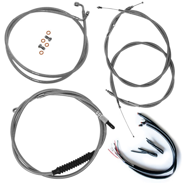 HANDLEBAR CABLE/BRAKE & CLUTCH LINE/WIRE KITS AND COMPONENTS / STAINLESS STEEL / NATURAL