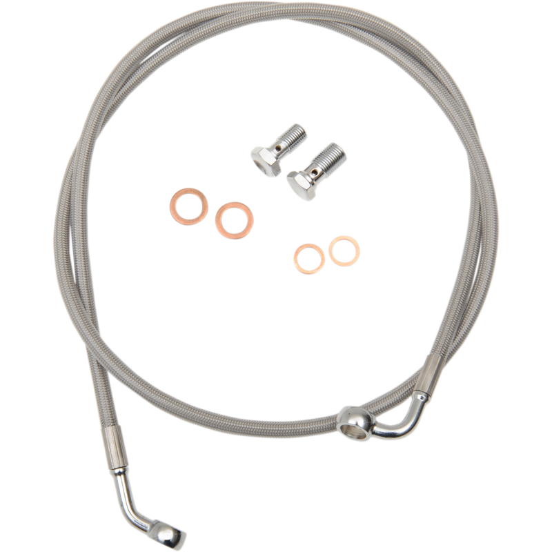 LA CHOPPERS BRAKE LINES 12-14" APES FXDF