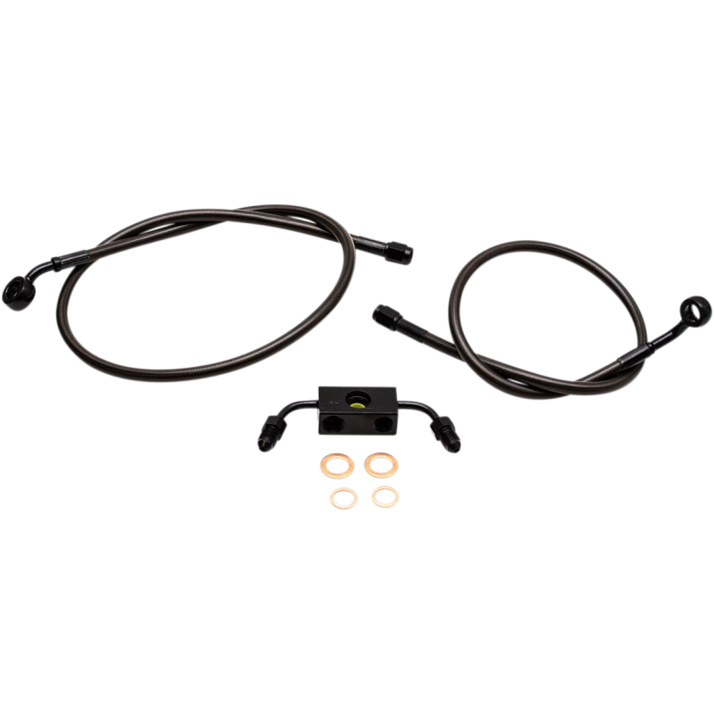 LA CHOPPERS BRAKE LINES 15-17" ABS FXDF