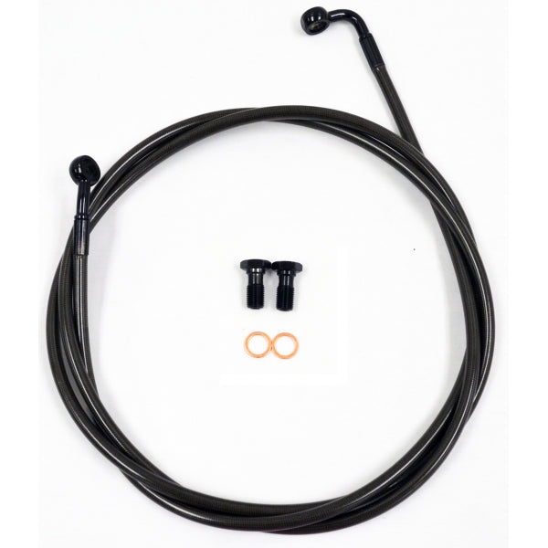 LA CHOPPERS HANDLEBAR CABLE/BRAKE & CLUTCH LINE/WIRE KITS AND COMPONENTS / STAINLESS STEEL / BLACK - SPORTSTER